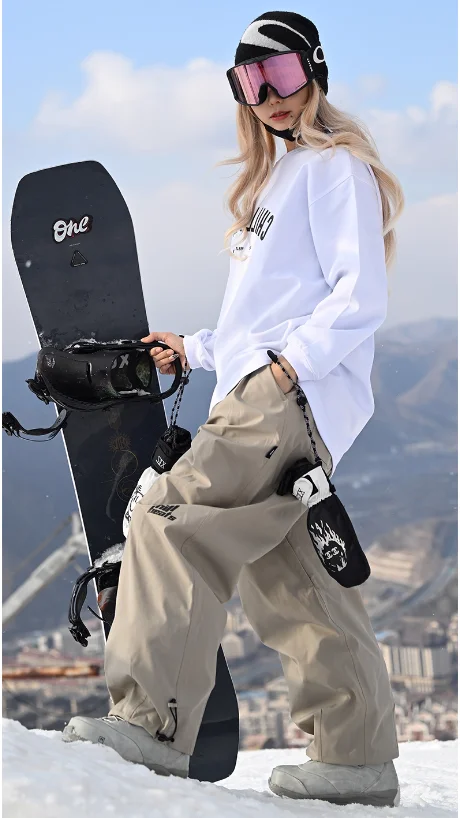 JOHN Outdoor Woman Ski Bibs Trousers Winter Winproof Men