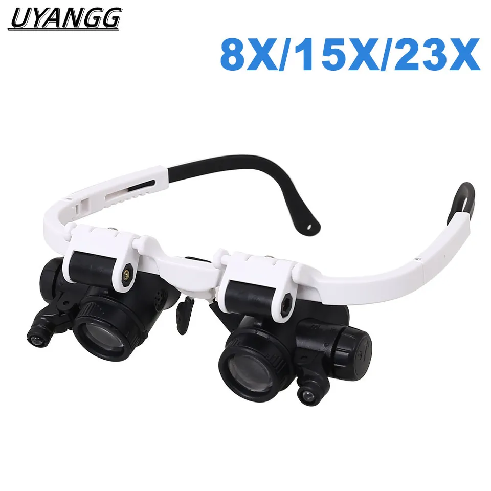 Headband Magnifying Glasses With LED Rechargeable Hands-Free Magnifier  Headset Magnifier For Close Up Work Watch Cross-Jewelry - AliExpress