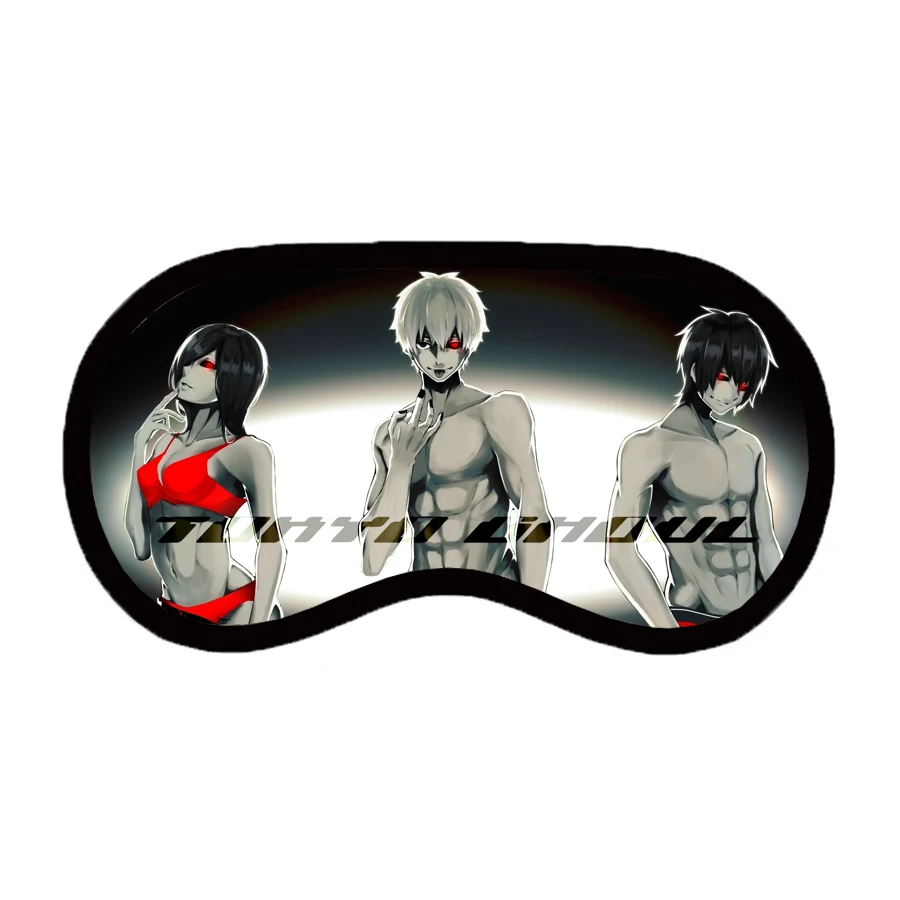 

Милая дышащая мультяшная маска для глаз для подростков, аниме Токийский Гуль, патч, унисекс, повязка на глаза для сна, Повседневная маска для глаз, маска для глаз