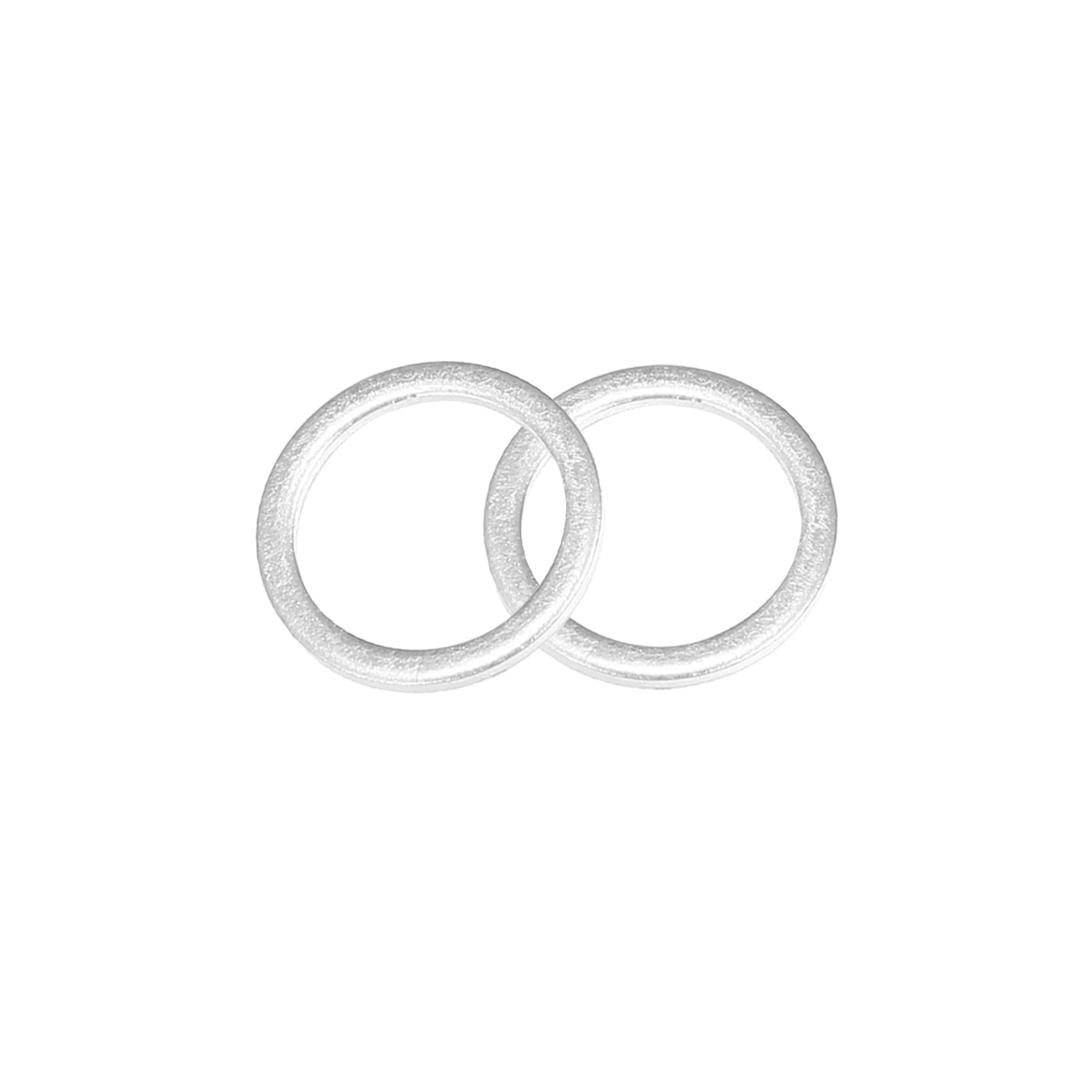 Oil Drain Plug Gasket Oil Drain Plug Seal Washer Sealing Washers Engine Gasket Set 15pcs Engine Oil Crush Washers Drain Plug Gaskets 14/16/18/20/22 mm Aluminum