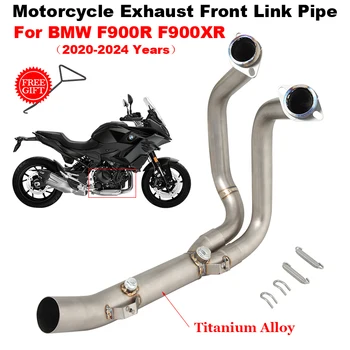 For BMW F900R F900XR 2020-2024 Motorcycle Exhaust Escape Systems Modify Titanium Alloy Front Link Pipe Connect Original Muffler