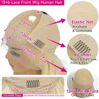 30 pouces 613 dentelle avant perruque cheveux humains Blonde perruque cheveux humains 613 vague profonde HD dentelle avant perruques 200% densité pré plumée pour les femmes 6