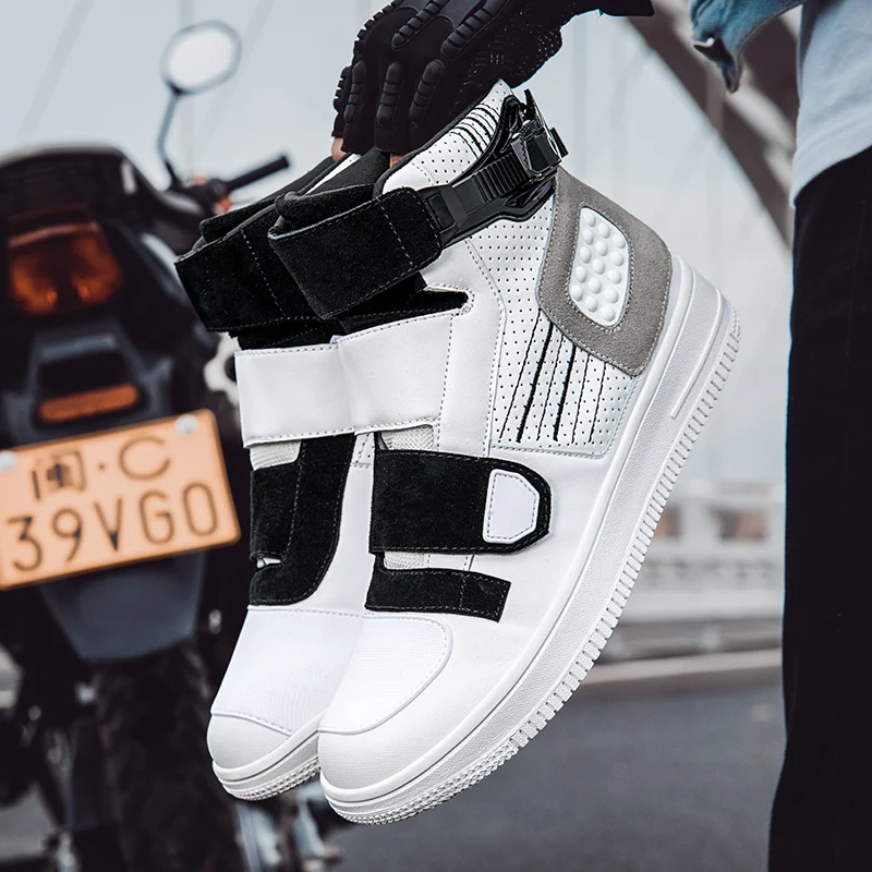 

New Motorcycle Boots Men Women Motor Motorbike Riding Shoes Anti-fall Motorcycle Shoes Motocross Off-Road Racing Boots
