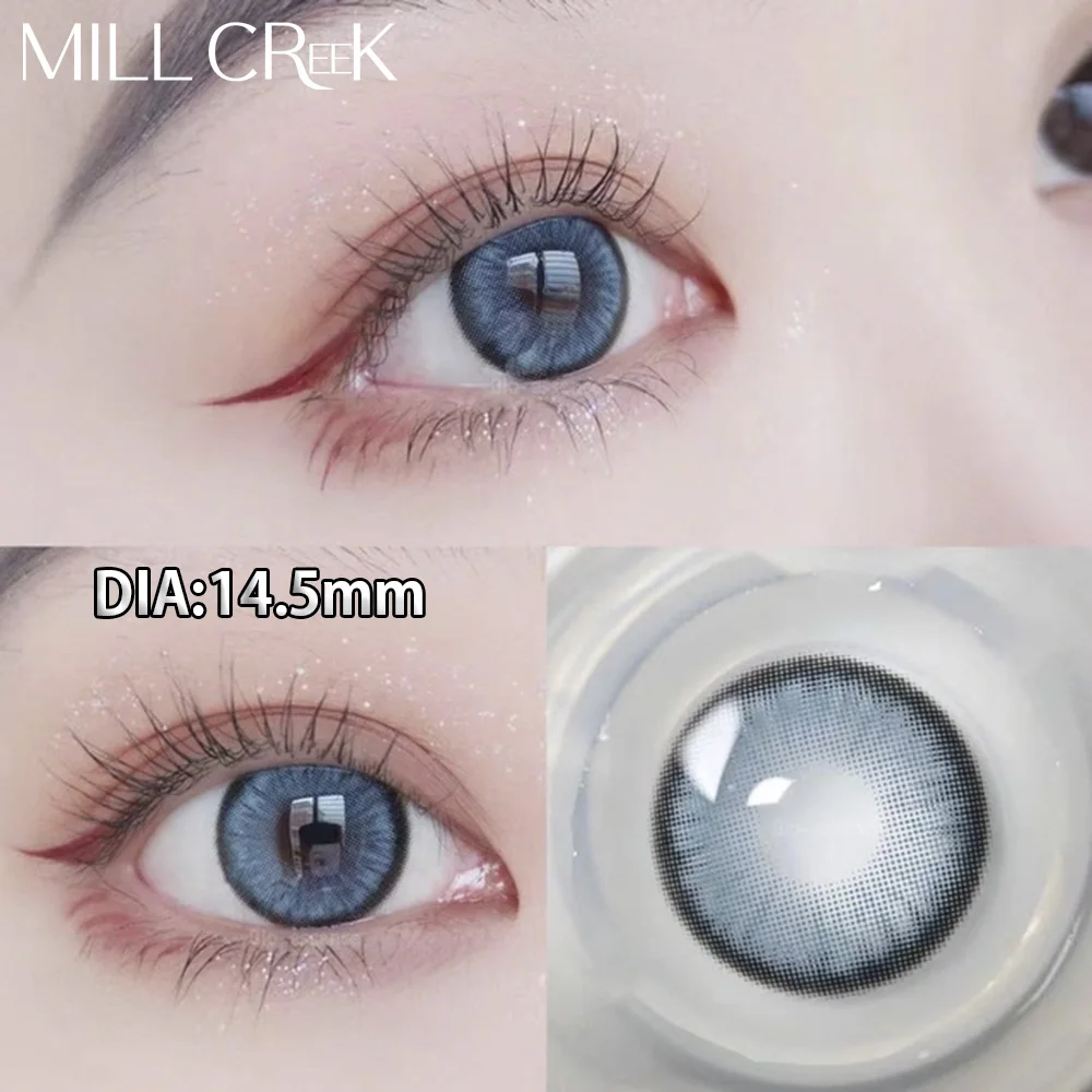 MILL CREEK 2Pcs Myopia Contact Lenses For Eyes Prescription High