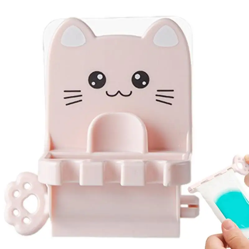 

Rolling Tube Toothpaste Squeezer Cute Cat Wall Mounted Manual Toothpaste Tube Squeezers 14*11*8cm Toothpaste Tube Wringer Seat