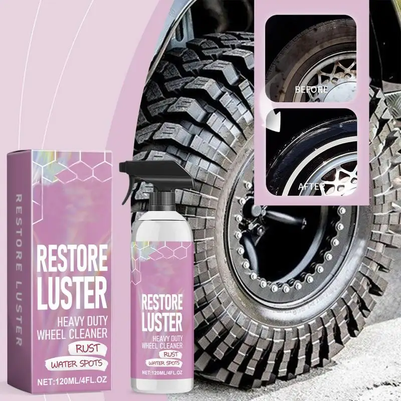 Wheel Cleaner Spray Effective Rim And Tire Cleaner Car Wheel Professional Rim 120ml Brake Dust Remover