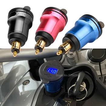 DIN Hella C 타입 듀얼 USB 오토바이 충전기, BMW F800GS F900R F900XR R1200RT R1200GS F800ST F850GS 타이거 1200 XRT용, QC3.0