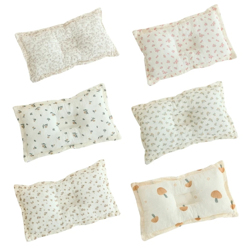 

Cartoon Floral Print Baby Pillow Soft Comfortable Newborn Sleep Bedding Pillow