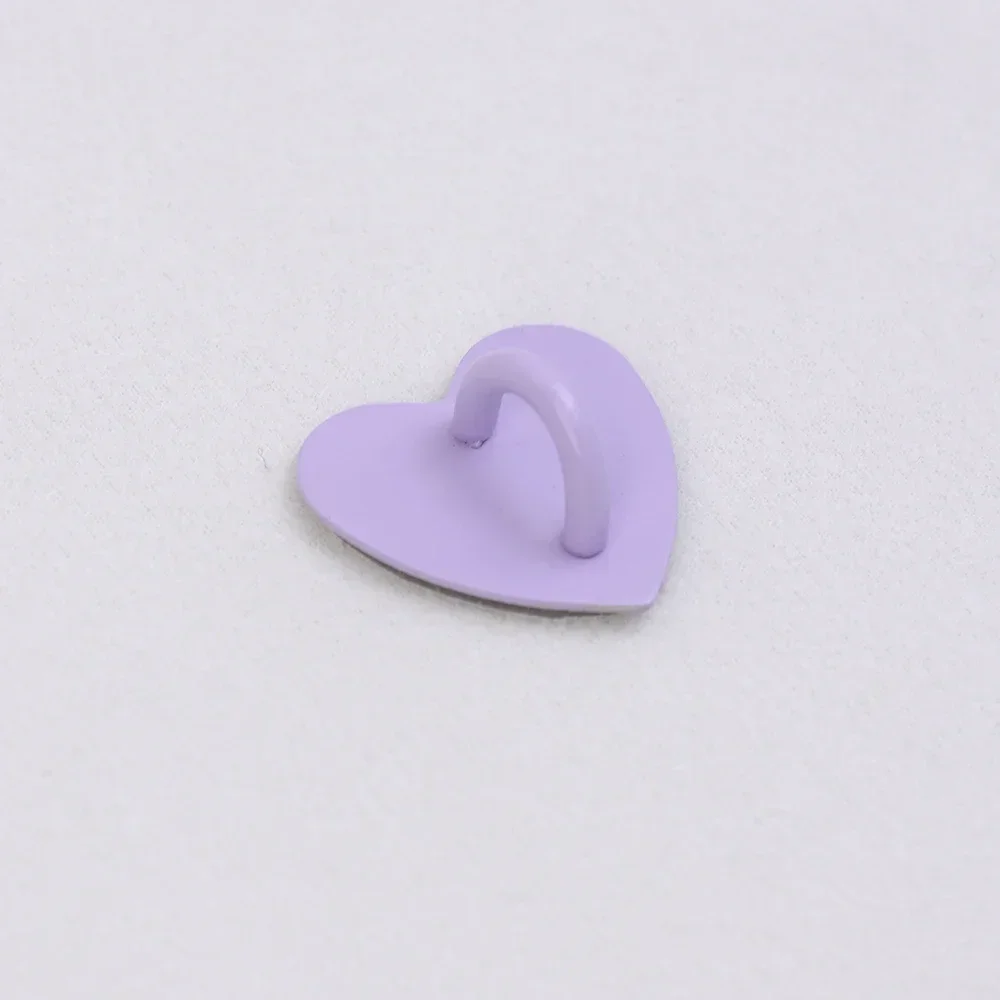 Adhesive Metal Heart Phone Charm Holder - Cute Mini Phone Charm Hook and Grip