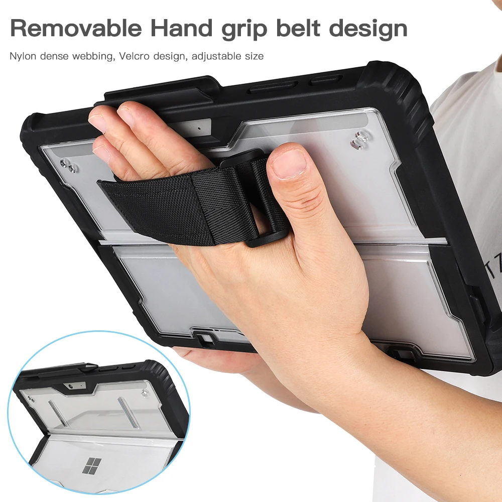 para Microsoft Surface Pro Capa Protetora para Surface Pro Plus go Capa com Alça Magnética para Caneta - Imagem 6