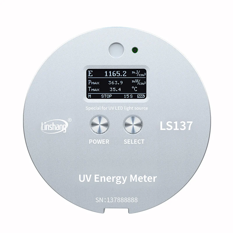Linshang Ultraviolet Radiometer UV Energy Meter for 365nm Halogen High Pressure Mercury Lamp Curing Exposure Machine LS136 6