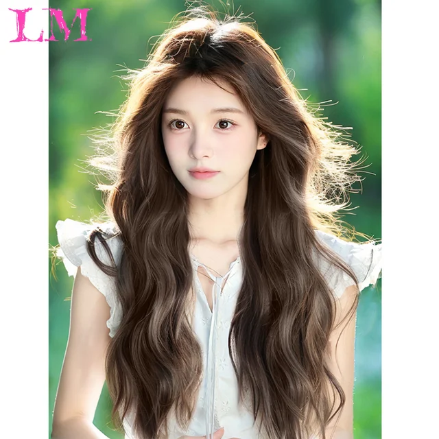 LM Wave Synthetic Wig for Black Women Wear Deep Curly Soft Wig Natural Black Color Replacement Wigs for Daily Party Use 3