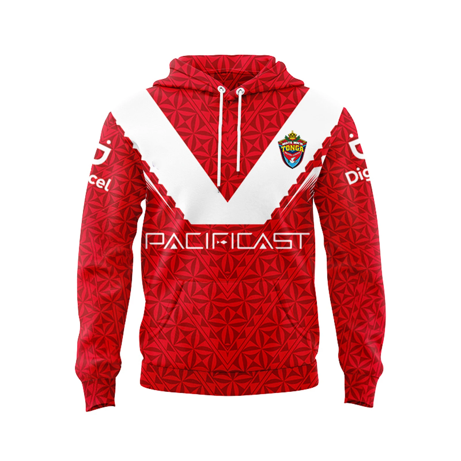 

2023 Tonga Mens Home Hoodie Rugby Jersey
