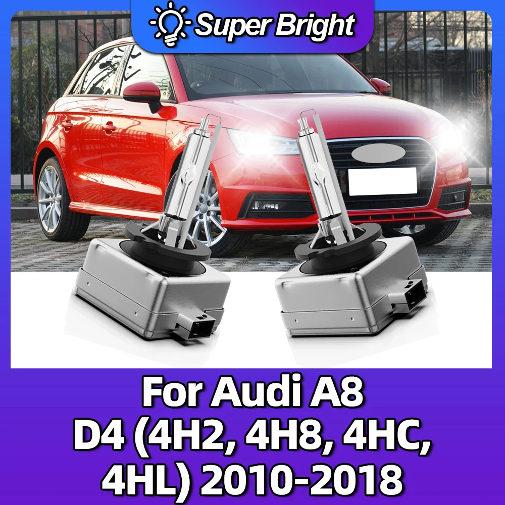 

Ксеноновые лампы HID, 35 Вт, 2 шт., 6000K, автомобильные фары для Audi A8 D4 (4H2, 4H8, 4HC, 4HL), 2010, 2011, 2012, 2013, 2014, 2016, 2015, 2017, 2018