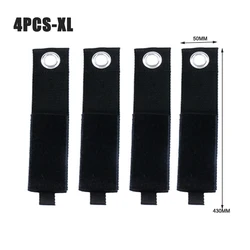 Heavy-Duty Reusable Storage Straps for Cables and Hoses - Garage Organization Accessory (4-Pack) (4pcs-XL)