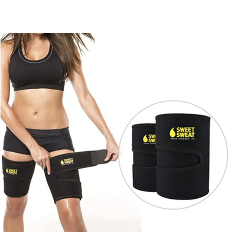 Spandex Sweet sweat Sports Yoga Leg thigh Trainer Exercise Belt Support losing Weight Loss burning fat Sweat Belt Trimmer