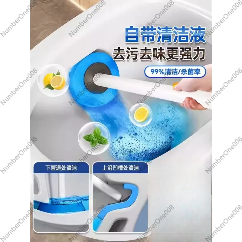 쓰레기통 가정용 새 욕실 화장실 브러쉬, 일체형 종이통 화장실 특수 대용량 뚜껑 포함