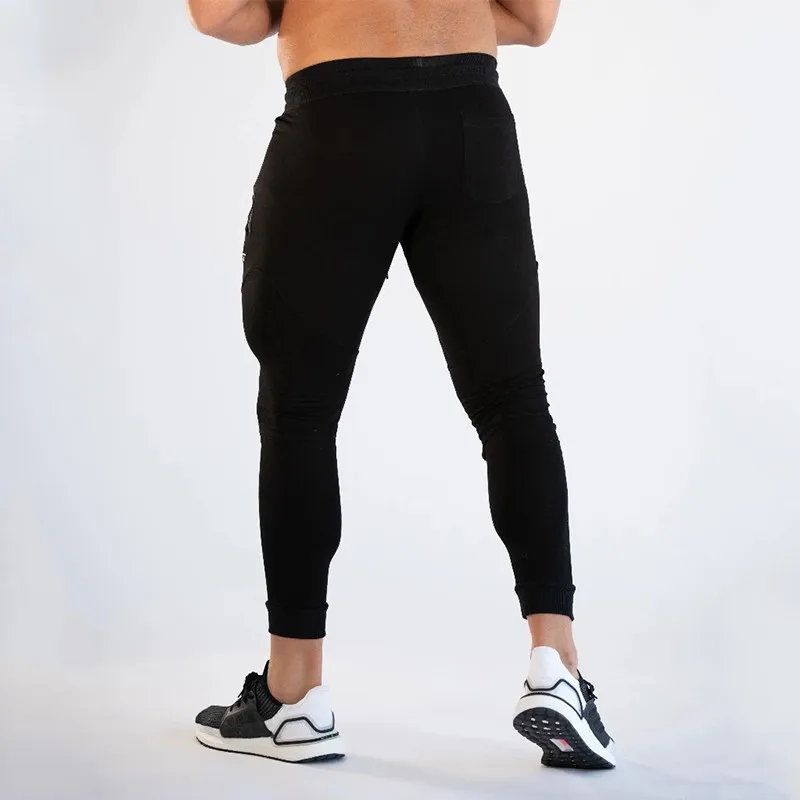 New men's running trousers men's fitness sweatpants quick-drying breathable tights running jogging pants men's casual pants 4