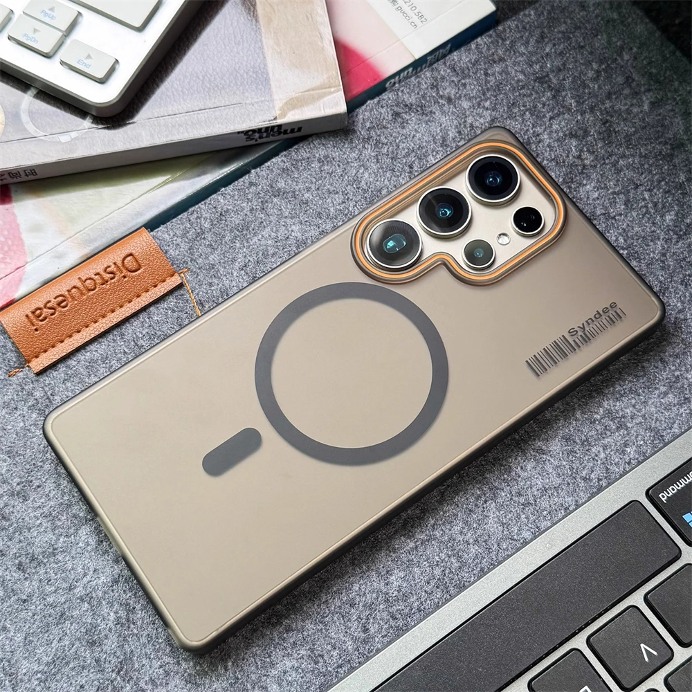 Ultra Thin Matte Magnetic Case with Wireless Charging Compatibility