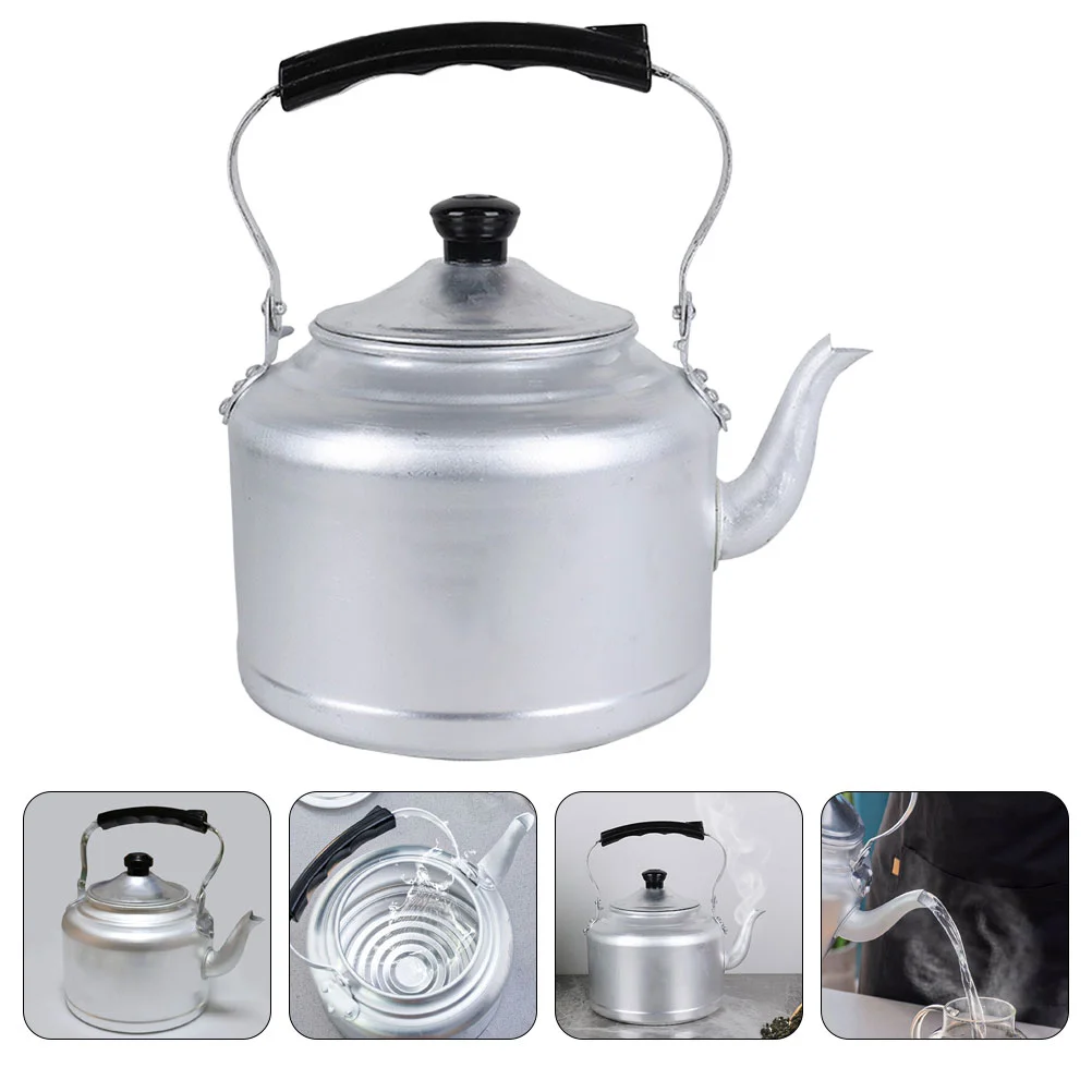 

Aluminum Kettle Smooth Move Home Tea Teapot with Handle Handheld Movement Stovetop Boiler Water Boiling