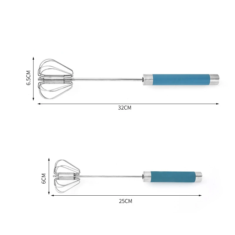 Batedor de Ovo Semiautomático em Aço Inoxidável - Imagem 2