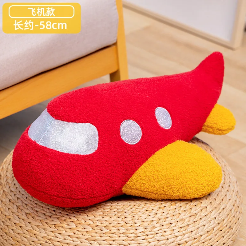 Cute Space Astronaut Pillow Plush Toy Rocket Sleeping Doll Airplane Toy Children's Gift