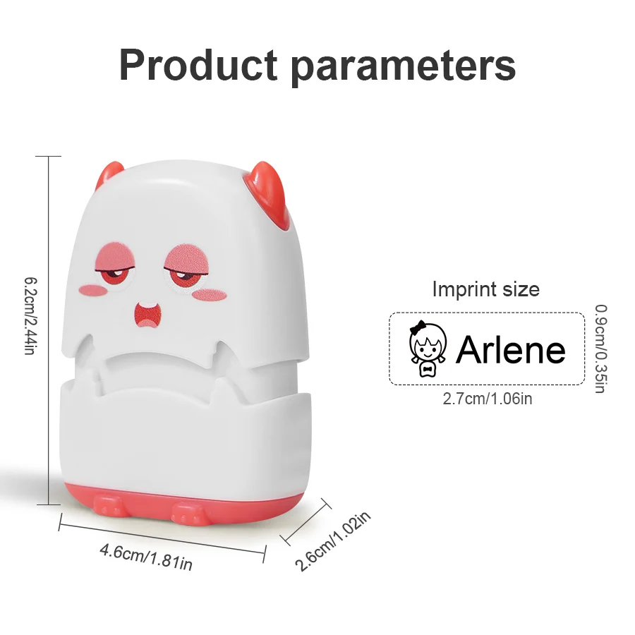 identification of seals for children's learning supplies clothing shoes bags and lunch boxes Cute cartoon pattern self ink stamps