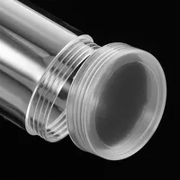 5Pcs Coin Storage Tubes Transparent Plastic Airtight Sealed Lid Holder for Quarters Collecting Coin Organizer Supplies 2