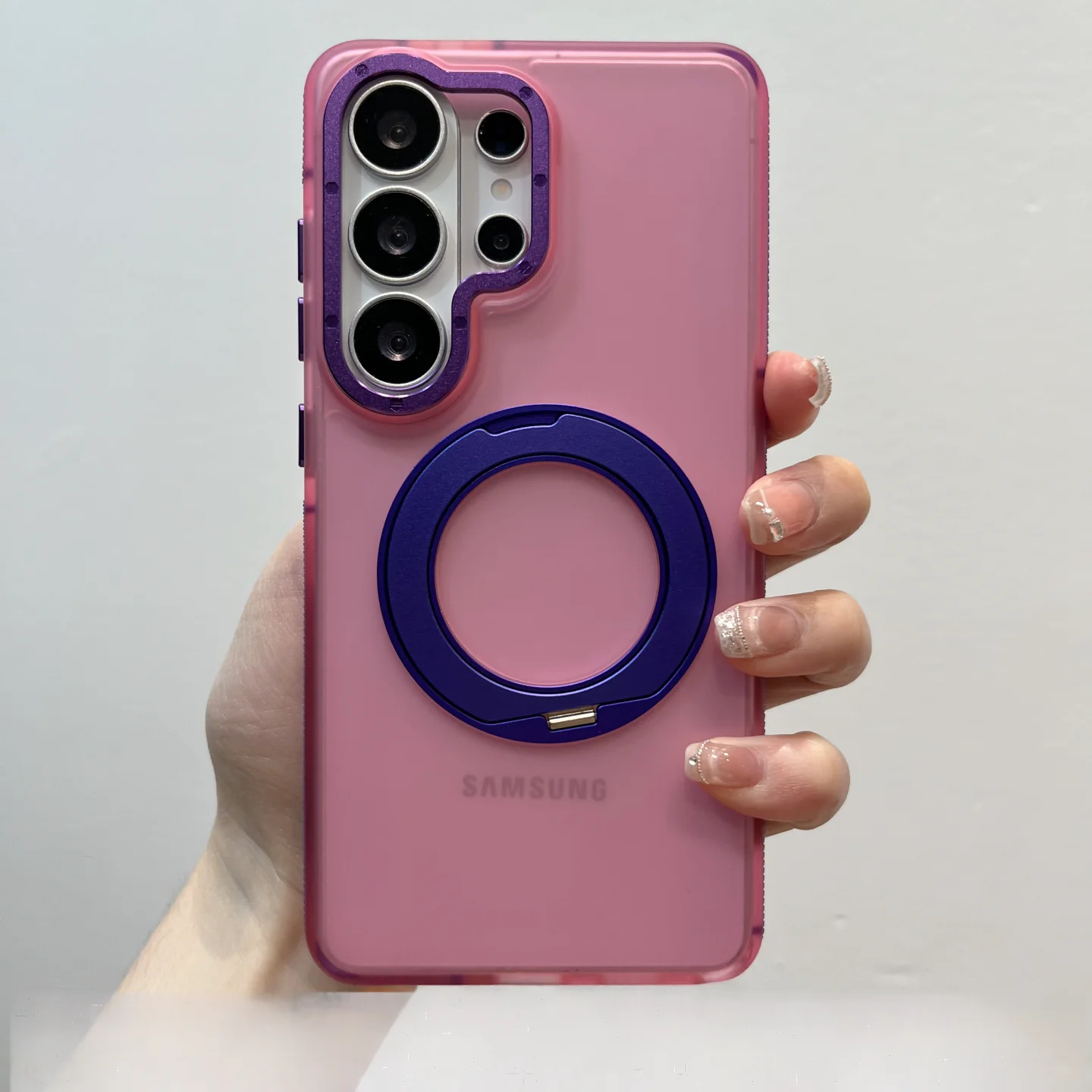 Colorful 360° Rotatable Ring Stand Shockproof Case