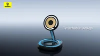 Baseus 15 Вт Qi2 Складная подставка для беспроводного зарядного устройства Магнитный регулируемый угол обзора для iPhone 16 15 14 13 AirPods 2-го 3-го поколения Pro