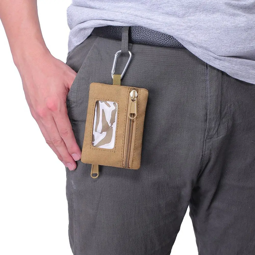 

Portable Hook Wallet EDC Pouch Waist Bag Men Card Pouch Money Pack Key Card Holder Mini Coin Purse Camping Wallet