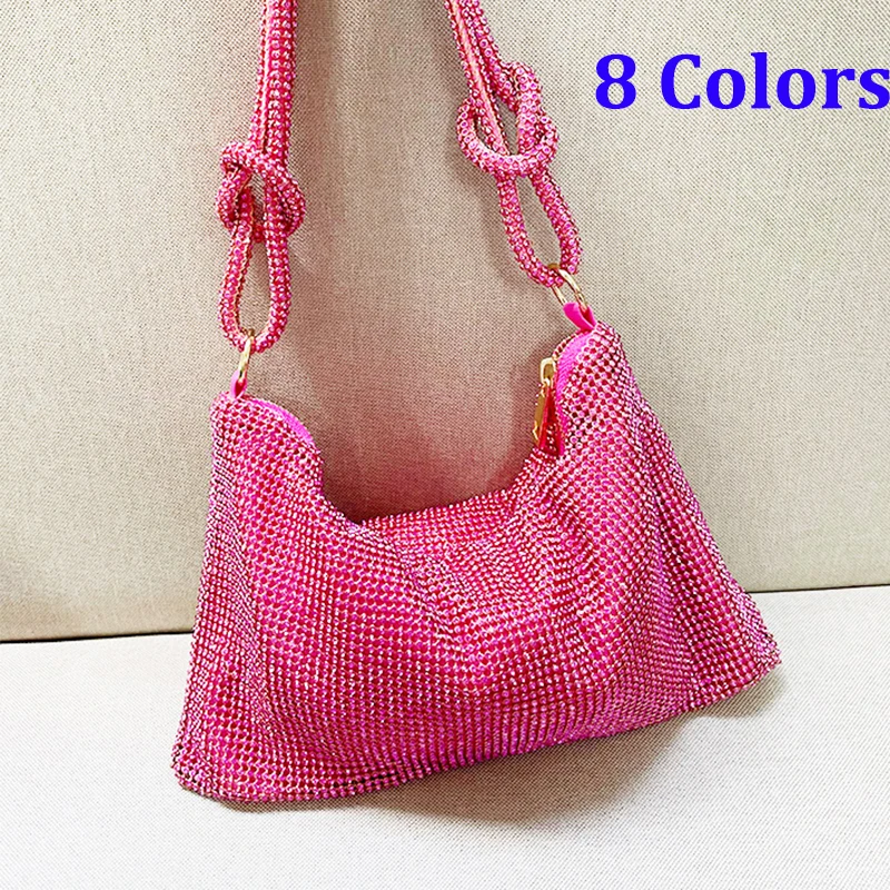 

Вечерние клатчи с кристаллами, 9 цветов, синие/зеленые/серебряные блестящие свадебные кошельки Стразы с ручками, сумки через плечо со стразами