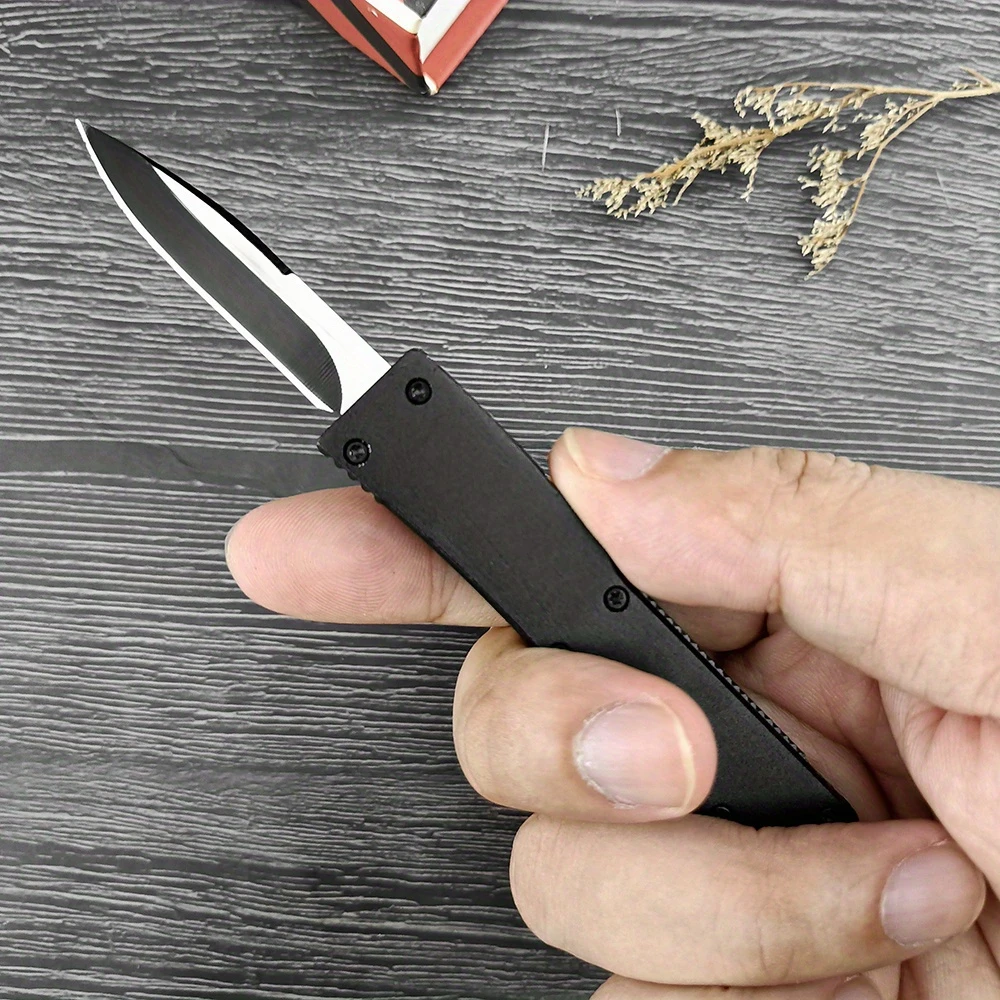 F147 Mini Lightweight Survival Pocket Outdoor Folding Knife Aluminum Alloy Handle 440C Blade Camping EDC Knife Multitools