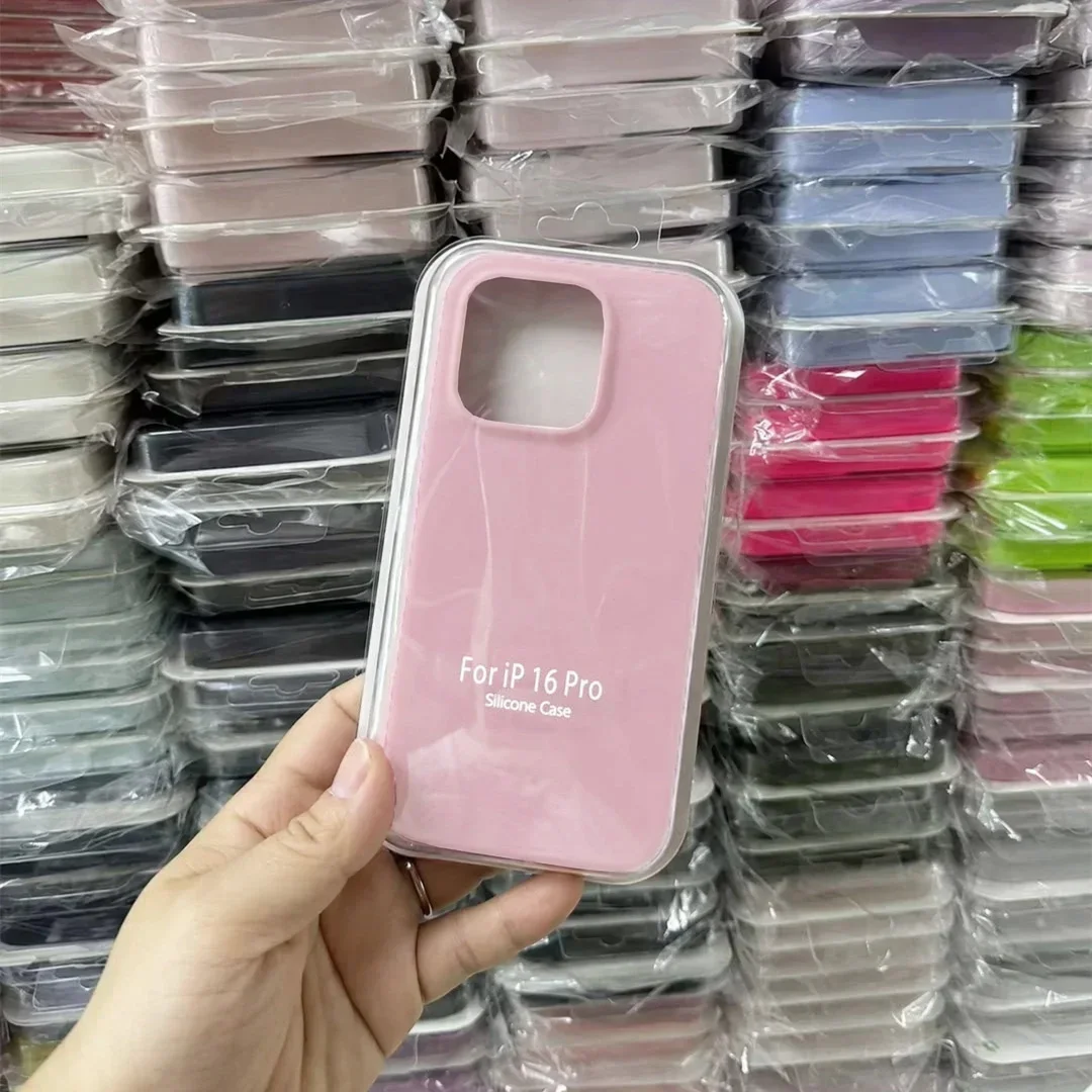 Premium Liquid Silicone Phone Case with Protective Box Cover