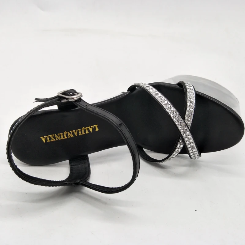 20CM/8inches PU Upper Sexy Exotic High Heel Platform Party Women Sandals Pole Dance Shoes LAIJIANJINXIA E118