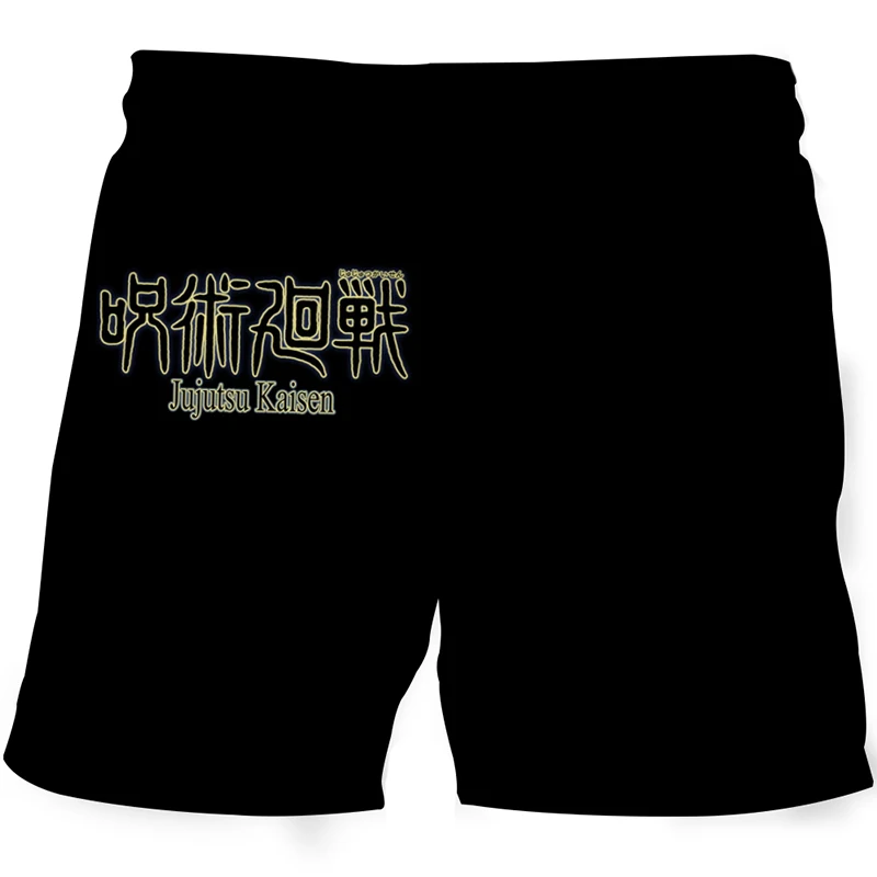2024 Japanese Anime Jujutsu Kaisen 3D Printed Men's Beach Shorts Hawaiian Beach Pool Party Men's Drawstring Shorts Swim Trunks 4