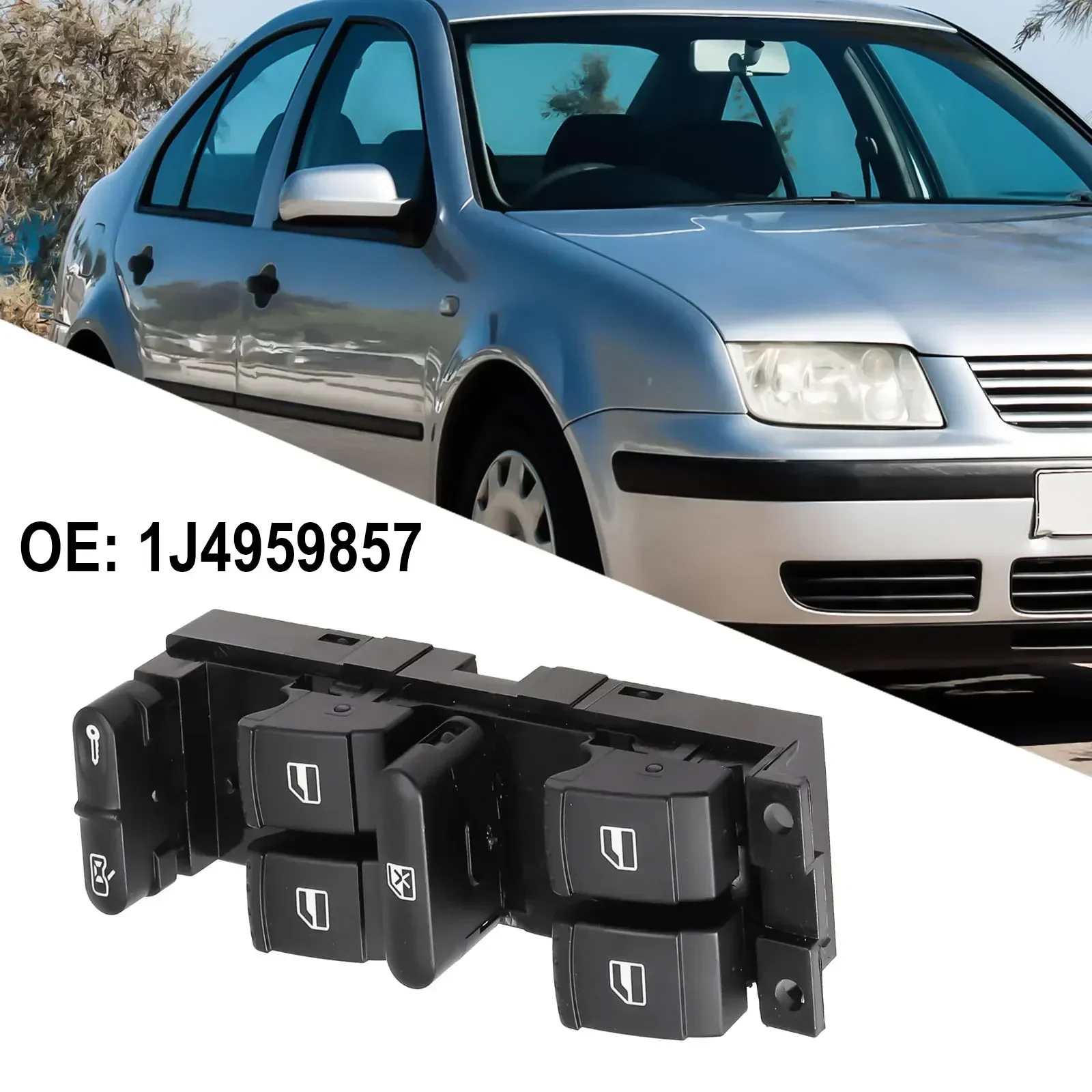 Replacement For Window Switch for Bora For Golf MK4 with 1J4959857A 1J4959857C 1J4959857D 1J4959857 1J4959857B 1J4959857D
