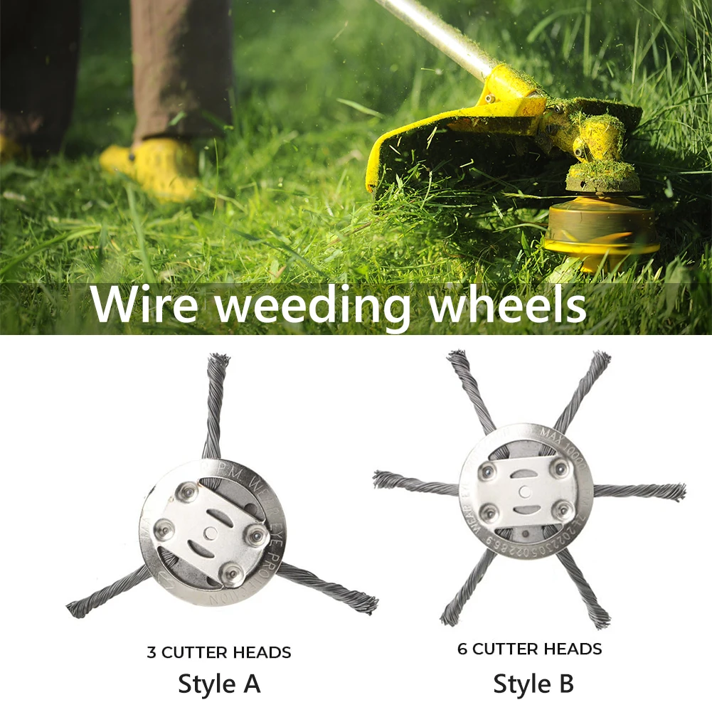 Grass Trimmer Head 3/6 Head Steel Wire Grass Trimmer Head