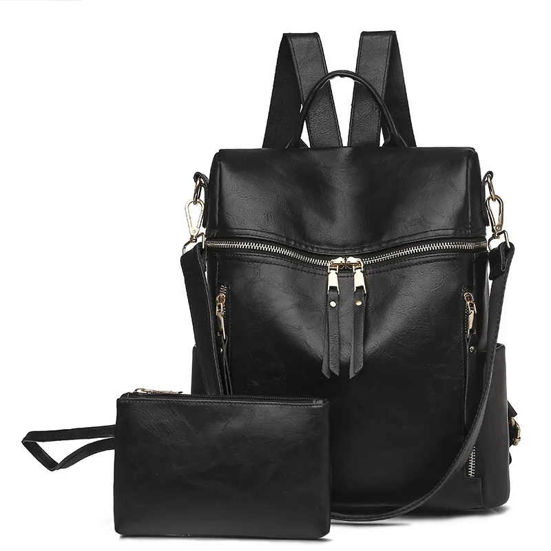 2023 women's fashion new PU shoulder bag/backpack  back pack  school bags