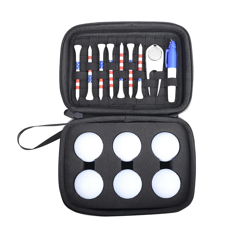 Golf Gifts for Men Women Golf Accessories Storage Bag Golf Balls Holder Golf Tees Multifunctional Divot Knife Golf Ball Clamp 2