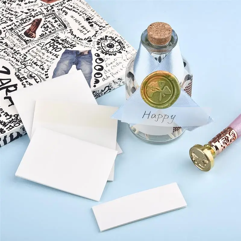 Stationery Stickers Self Adhesive Transparent Sticky Notes 50Sheets Paper Supplies Memo Pad Waterproof School Office