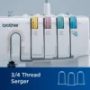 Coverstitch Serger, 2340CV, Sturdy Metal Frame, 1,100 Stitches Per Minute, Trim Trap, Included Snap-on Presser Feet 4