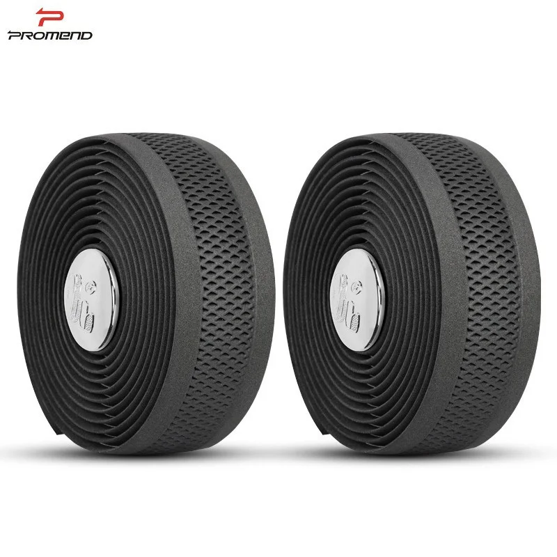 PROMEND Road Bike Handlebar Tape Mesh Design Cycling Steering Wheel Anti-slip Shock Absorption Handle Grip Wrap Straps bike handlebar tape