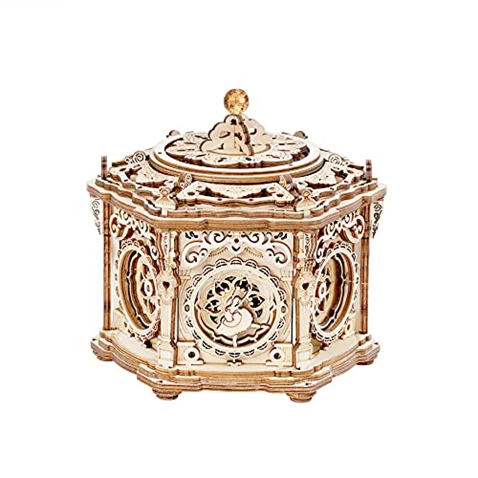 Robotime Secret Garden DIY 機械式オルゴールキット 3D 木製パズル