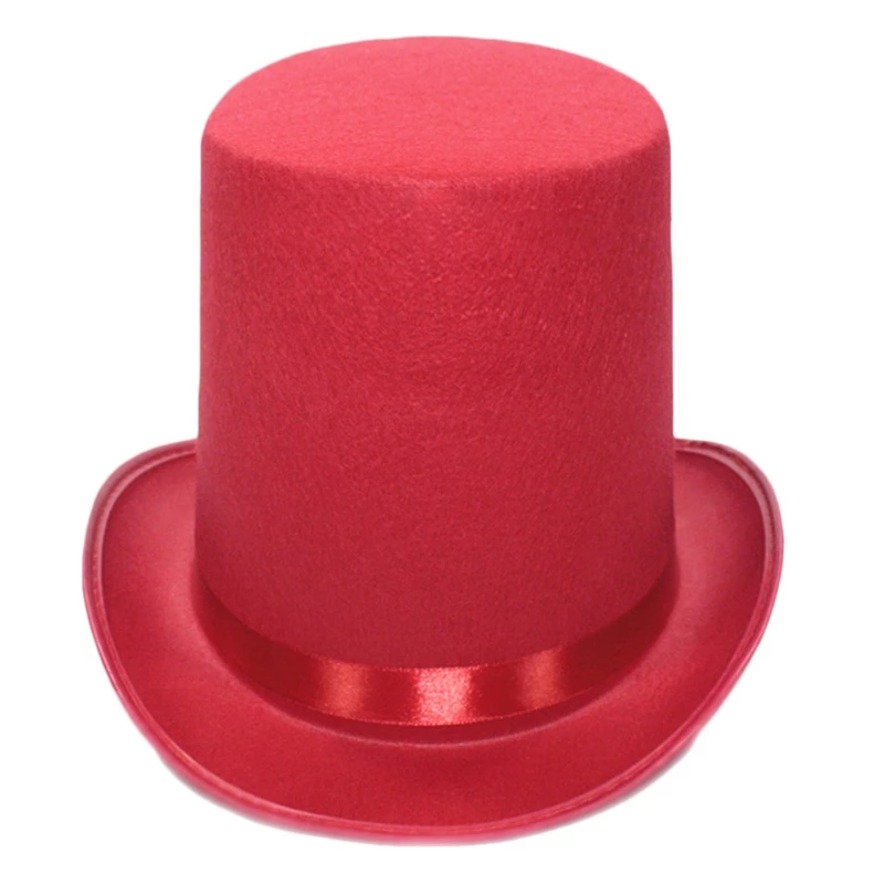 Magician Top Hat Black Top Hat Magician Performed Hat Jazz Stage Performances Bowler Top Hat Fancy Dress Costume