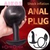 Super Large Anal Inflatable Vibrator Huge Big Dildo Anal Plug 10 Speed Dildo Pump Anal Dilator Expandable Butt Plug Anal Sex Toy 1