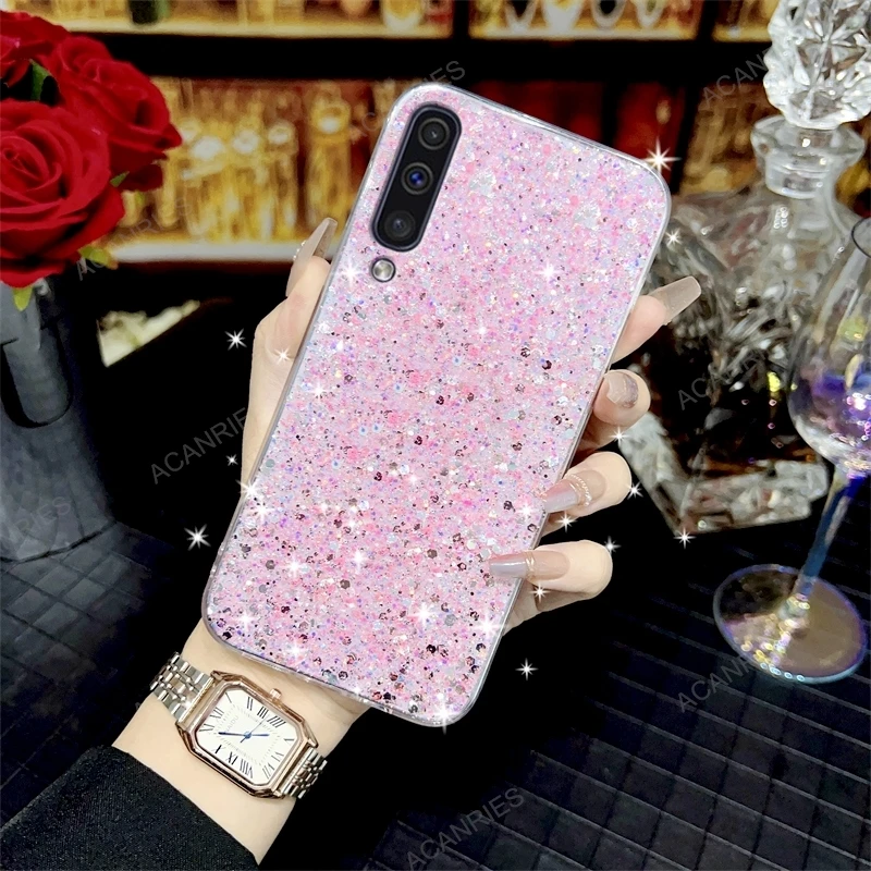 Glitter Silicone Phone Case For Samsung Galaxy Series Soft Cover_voghion.com