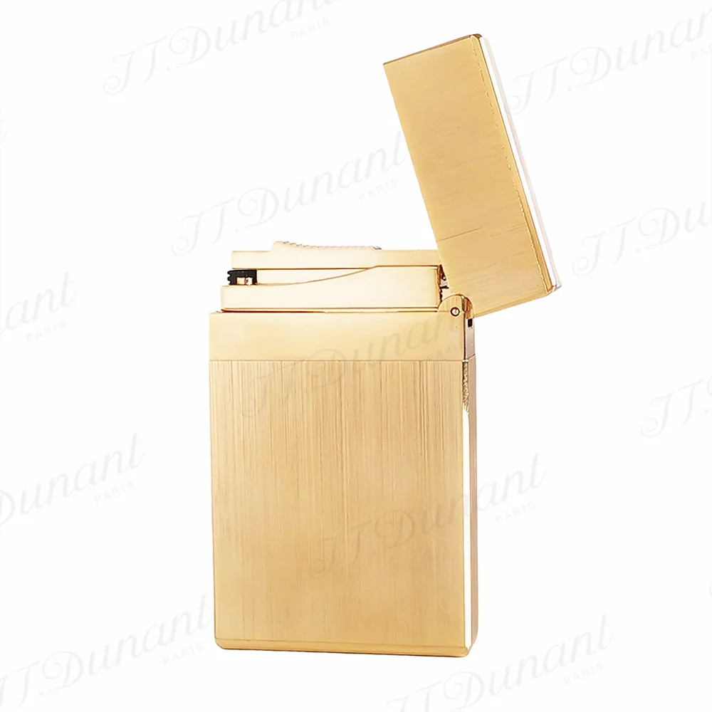 New Style JT Dunant Lighter Bright Sound Brushing Metal Cigarette Tool Fashion Outdoor Tobacco Gadgets Good Birthday Gift