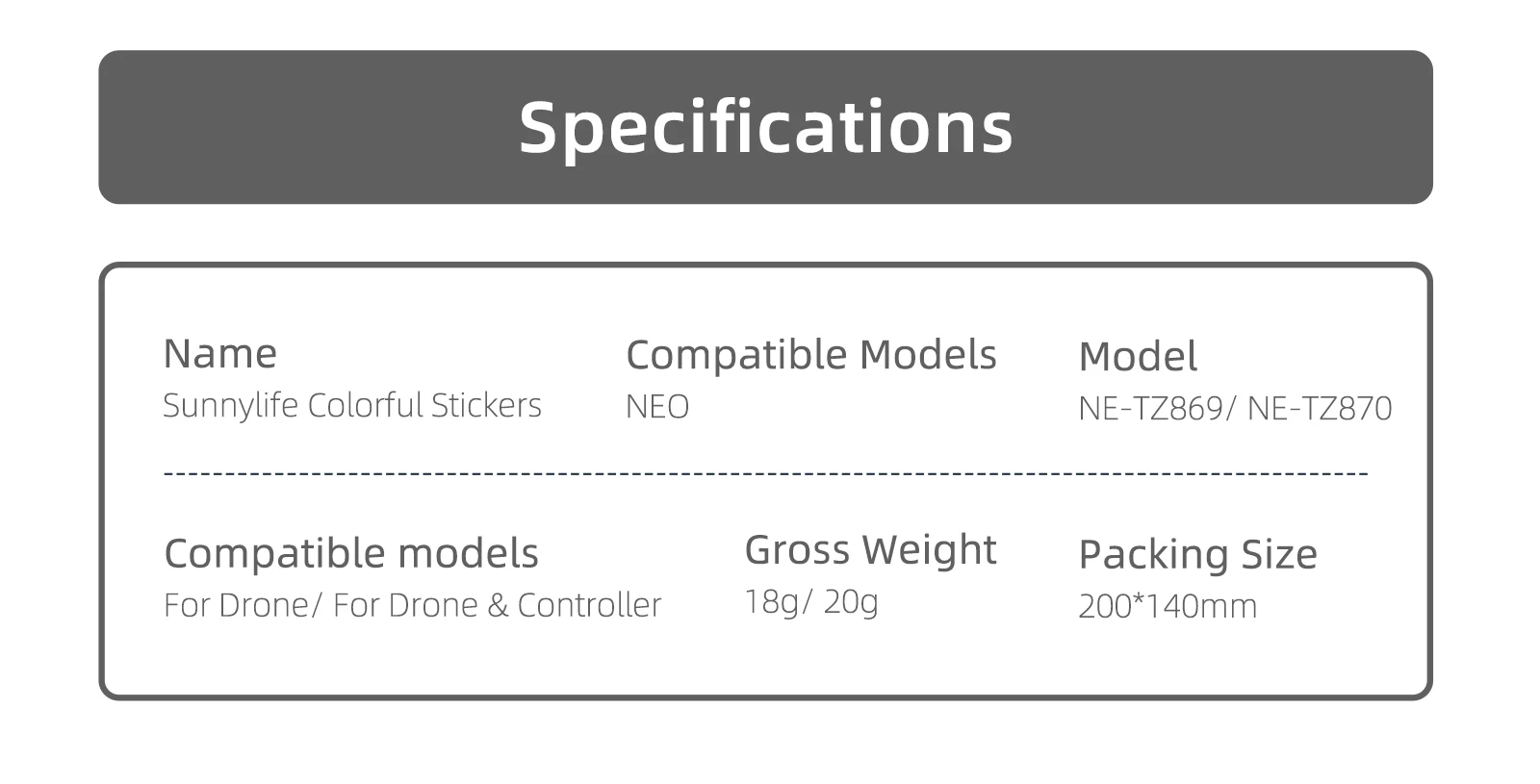 Description Picture 2 of itemPVC Sticker for DJI Neo Colorful Decorative Sticker Combo Protective Film Anti-Scratch Cool Skin for DJI RC N3 Accessoriess