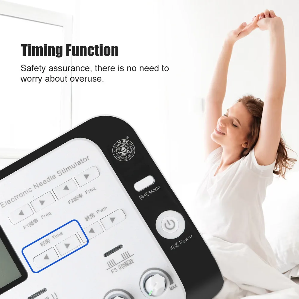 EMS Tens Massager Electrostimulation Tens Machine Physiotherapy Body Massage Back 6 Output Multi-Functional Electroacupuncture 3